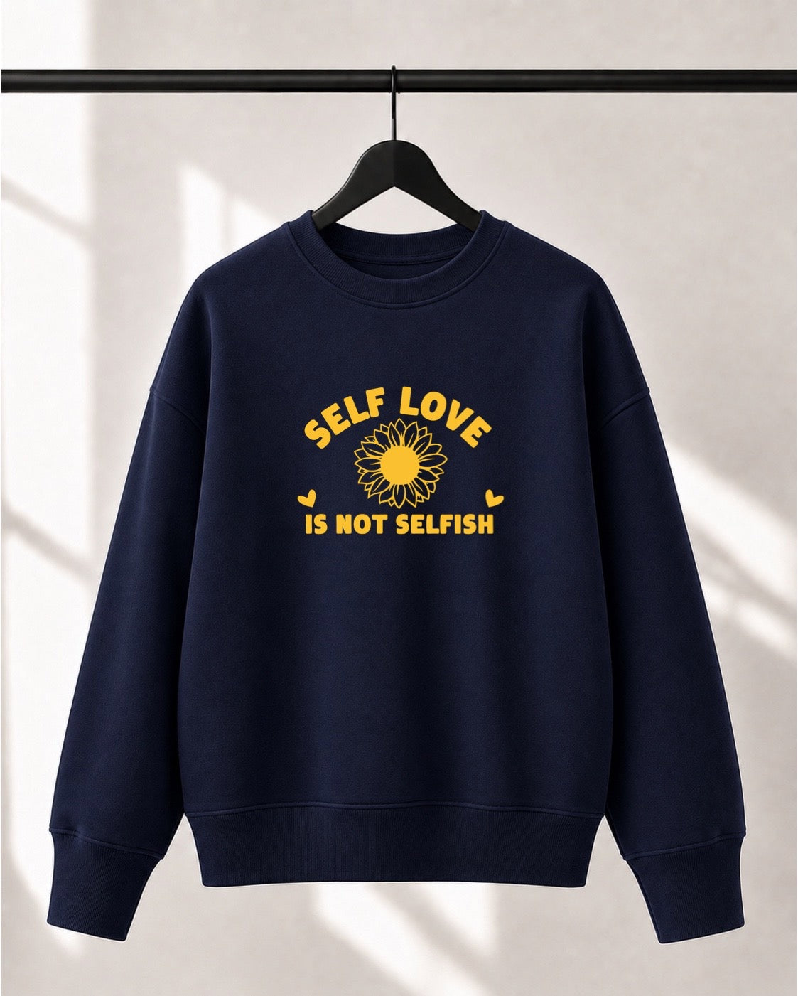 Crewneck Lusso unisexe «Self love is not selfish»