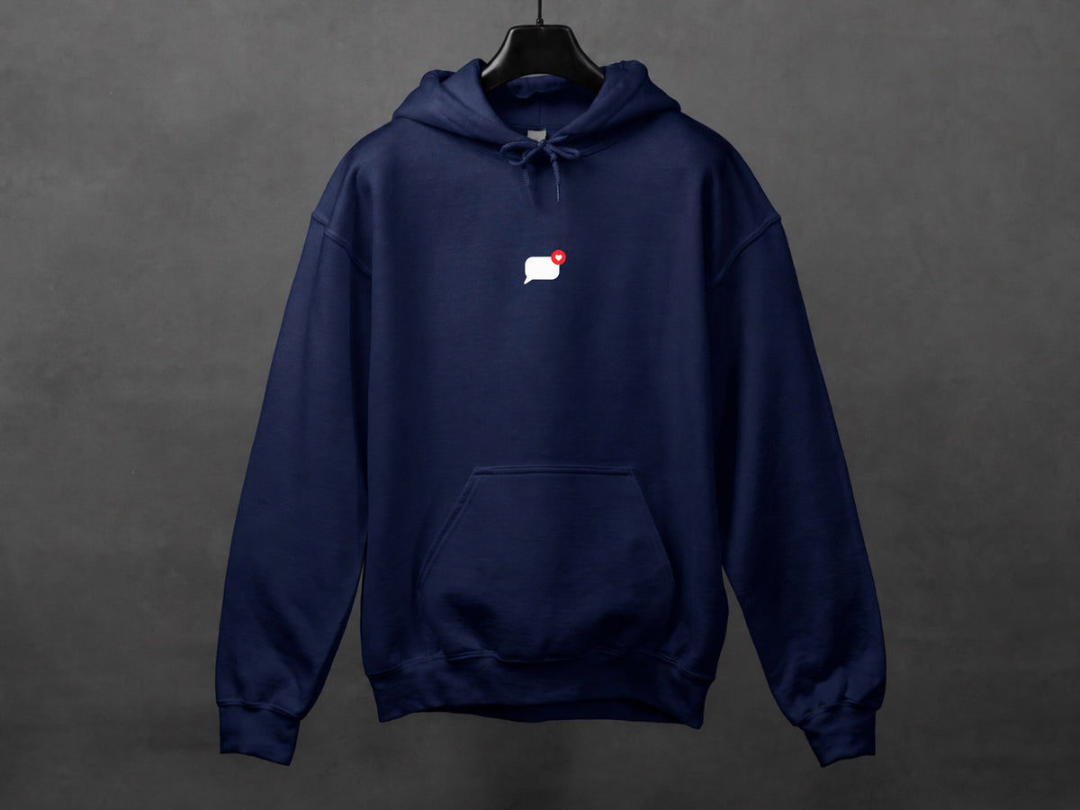 Hoodie unisexe «Texto du coeur»