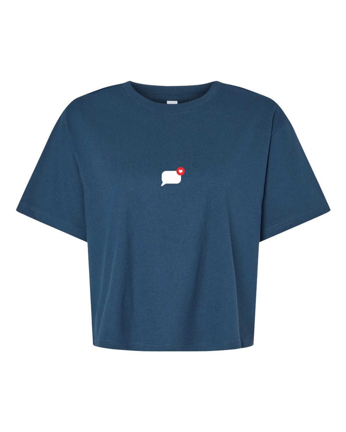 T-shirt court «Texto du cœur»