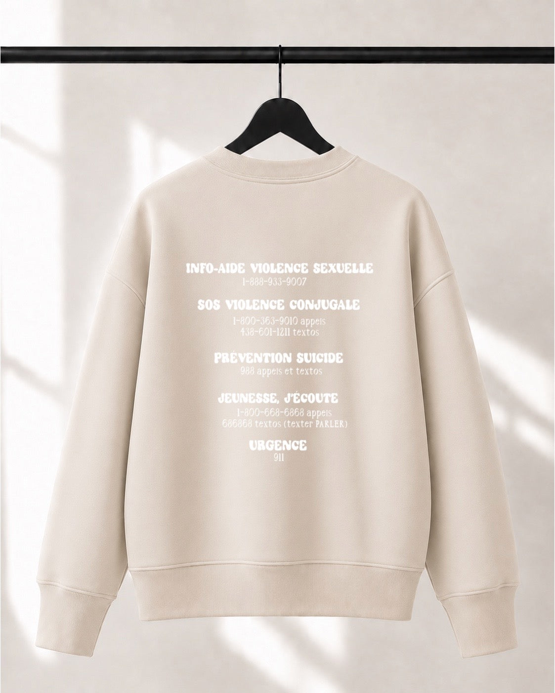 Crewneck Lusso unisexe «You matter»