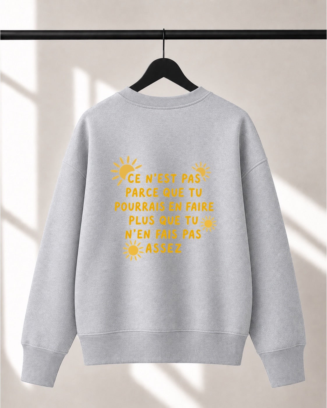 Crewneck Lusso unisexe «Suffisant»