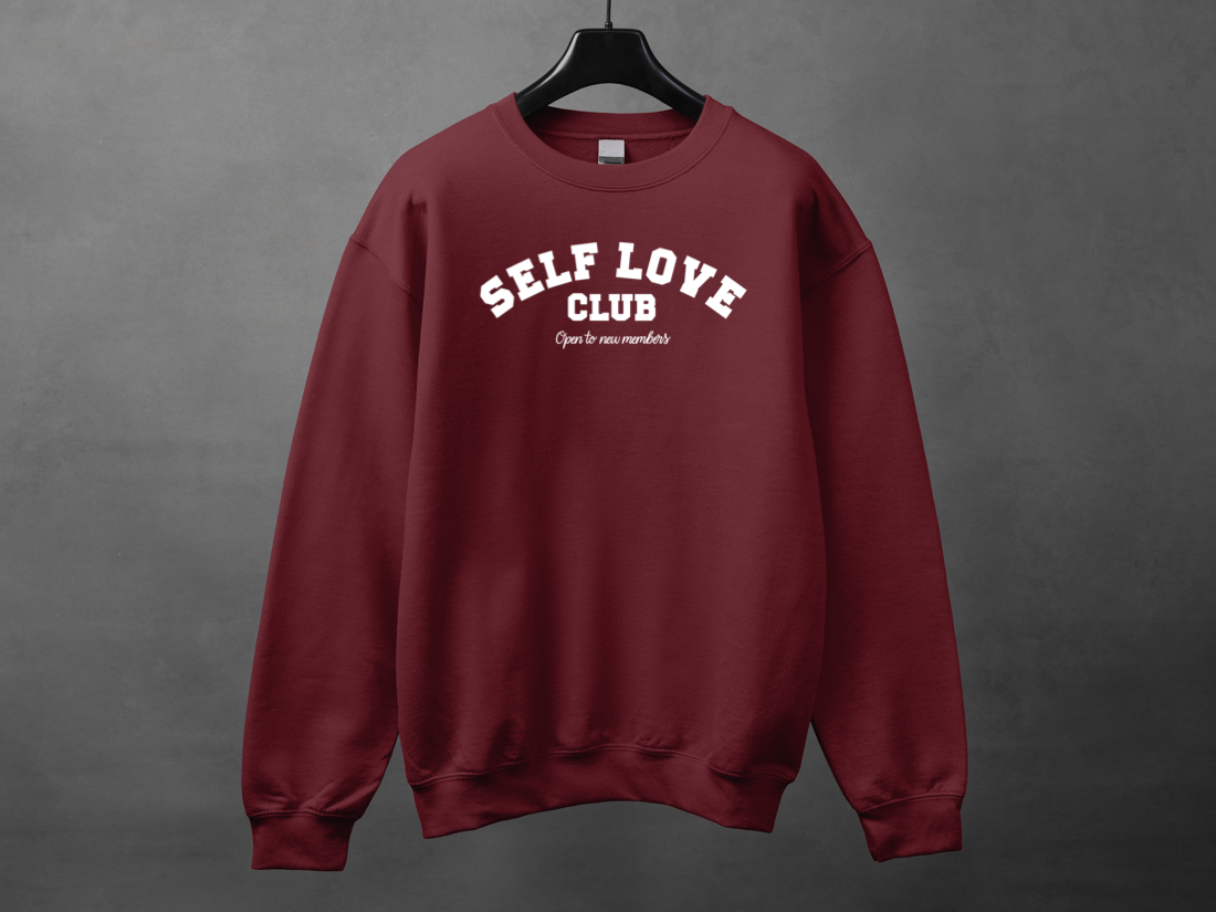 Crewneck unisexe «Self love club»
