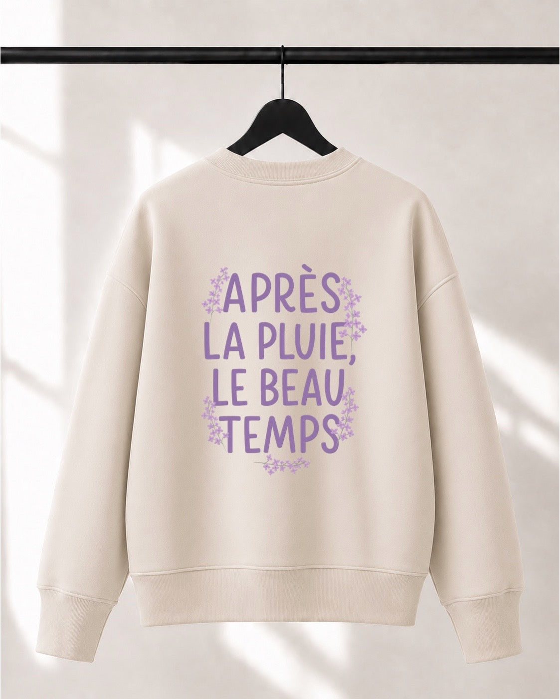 Crewneck Lusso unisexe «Après la pluie, le beau temps»