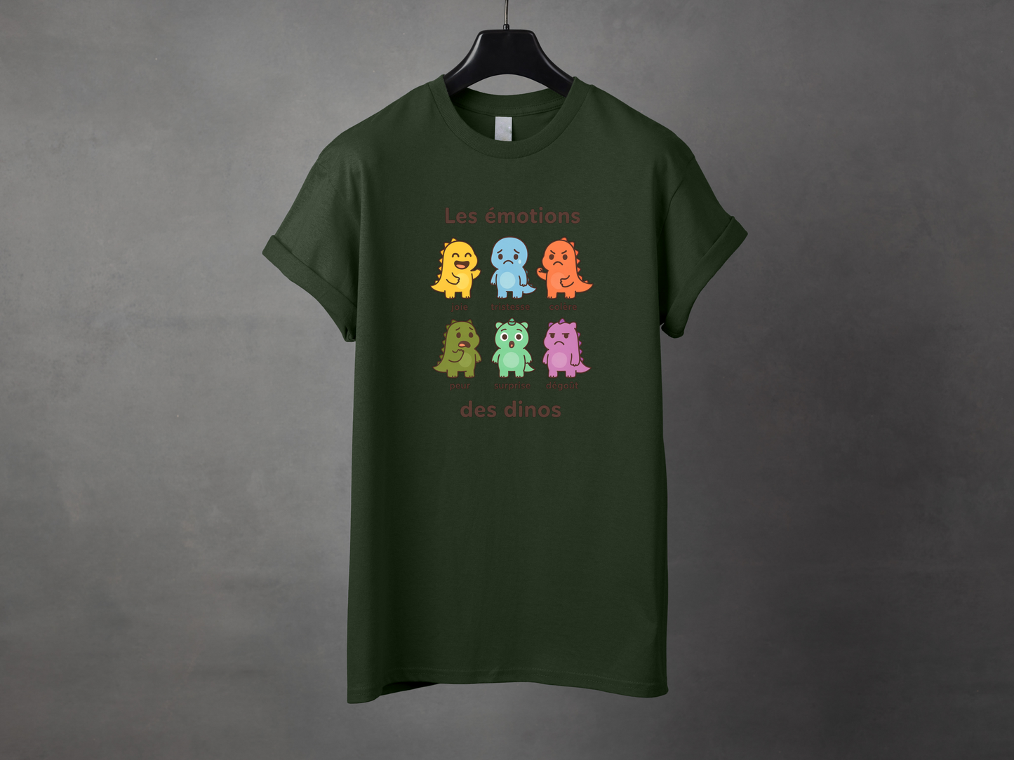 T-shirt unisexe «Émotions dinos»