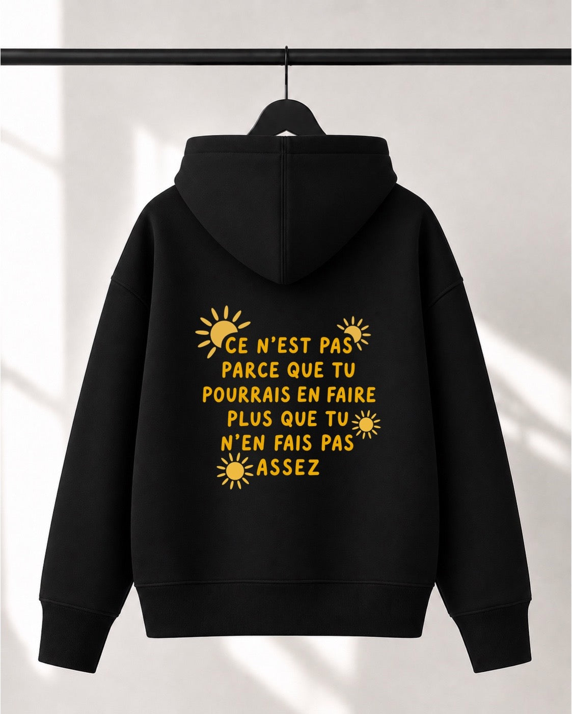 Hoodie Lusso unisexe «Suffisant»