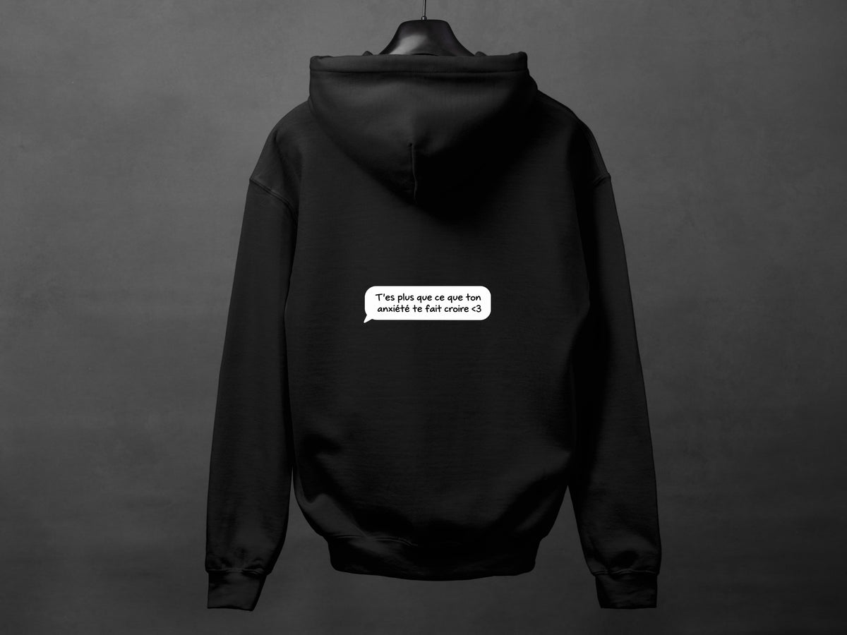 Hoodie unisexe «Texto du coeur»