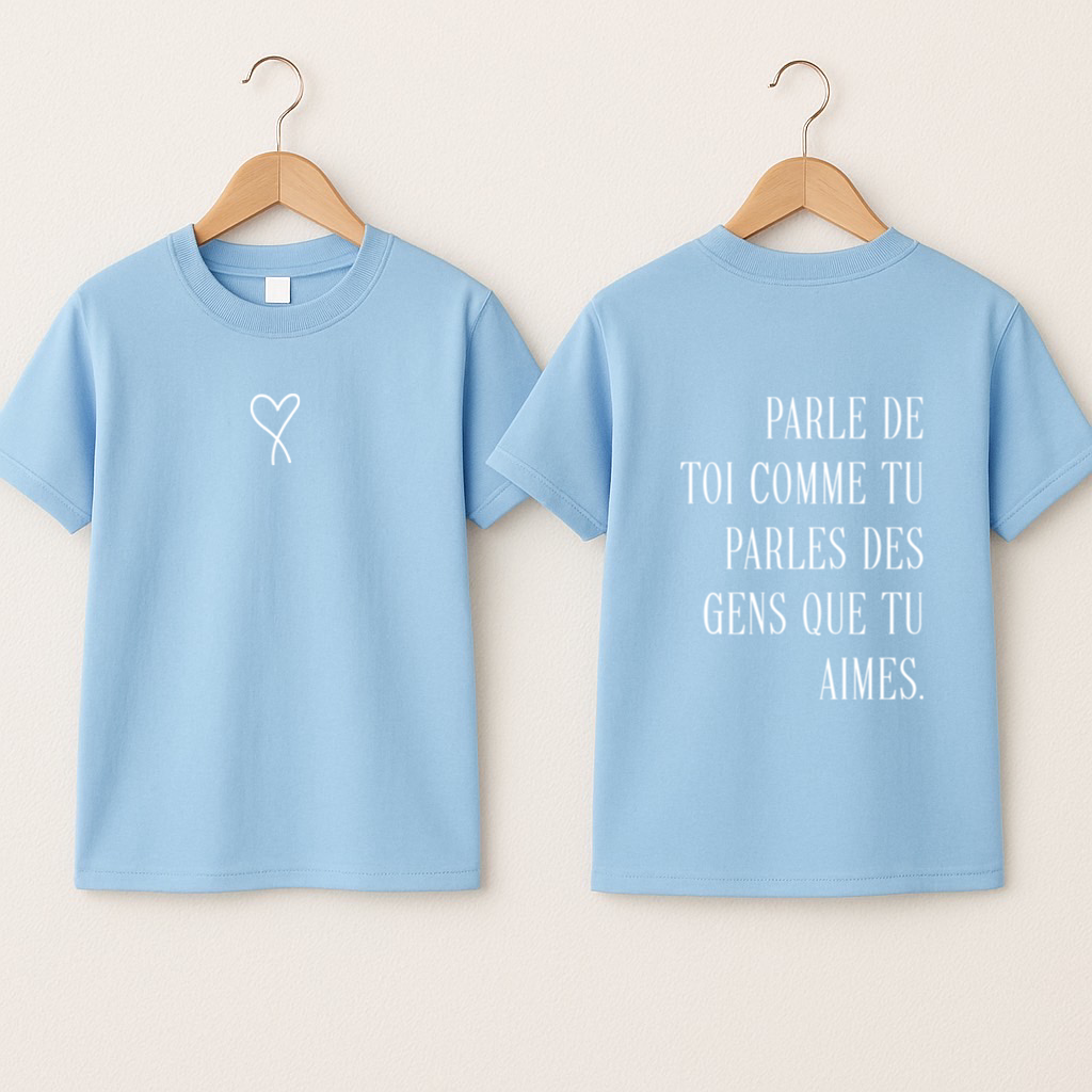 T-shirt bébé «Parle de toi avec amour»
