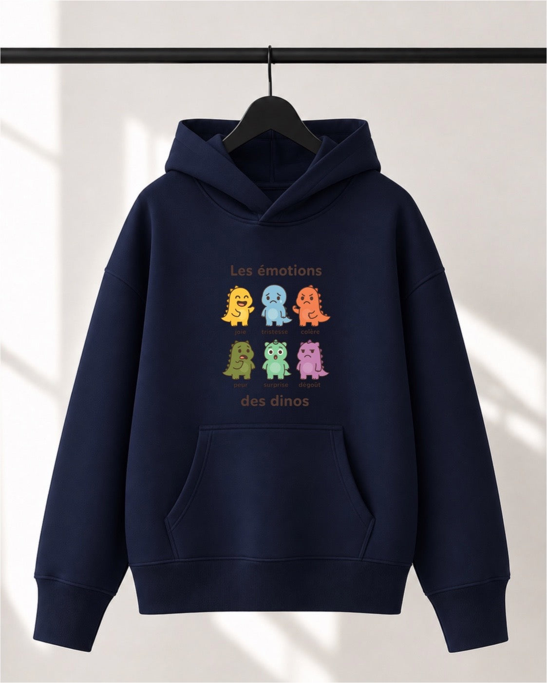 Hoodie Lusso unisexe «Les émotions des dinos»