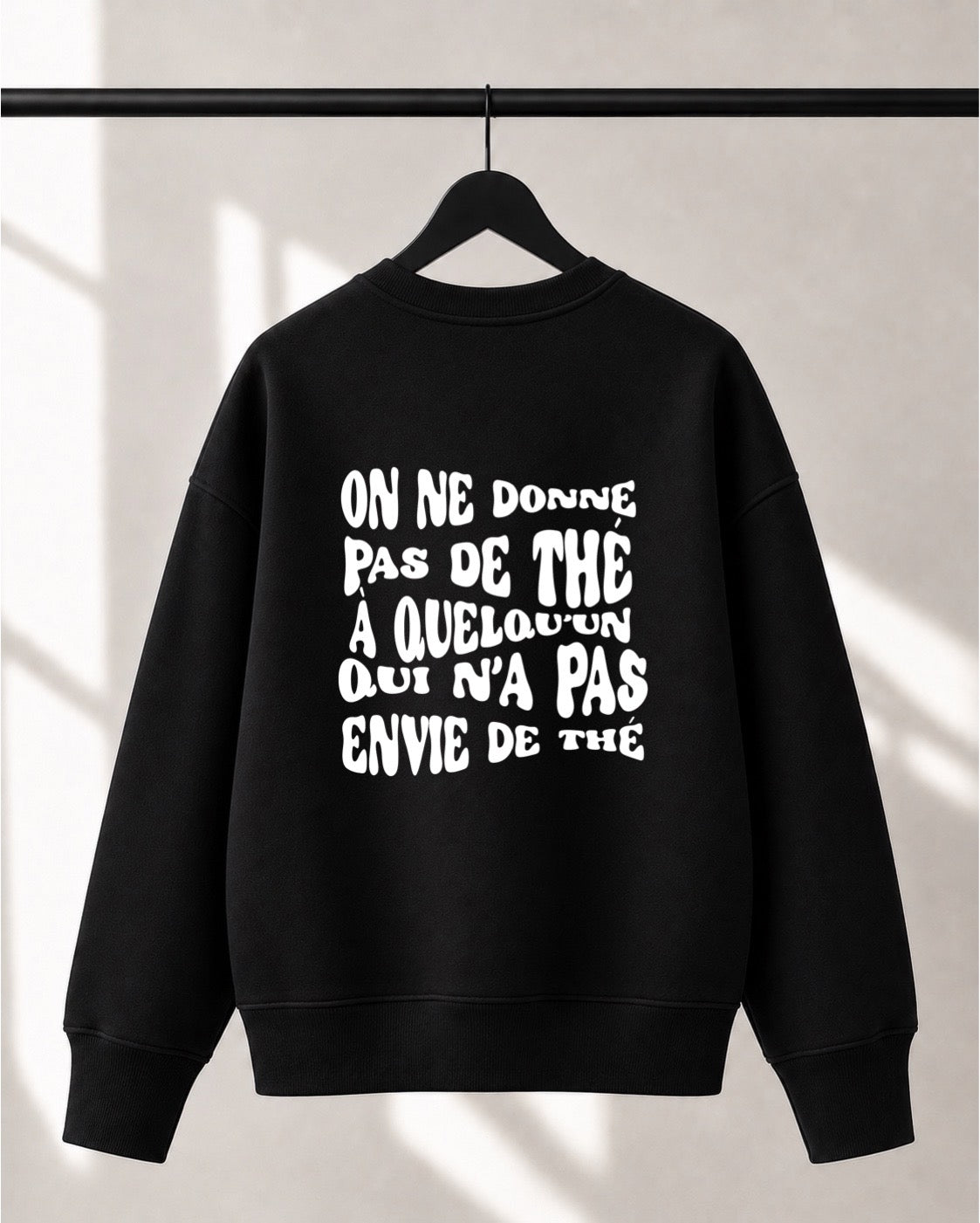 Crewneck Lusso unisexe «Consen-thé-ment»