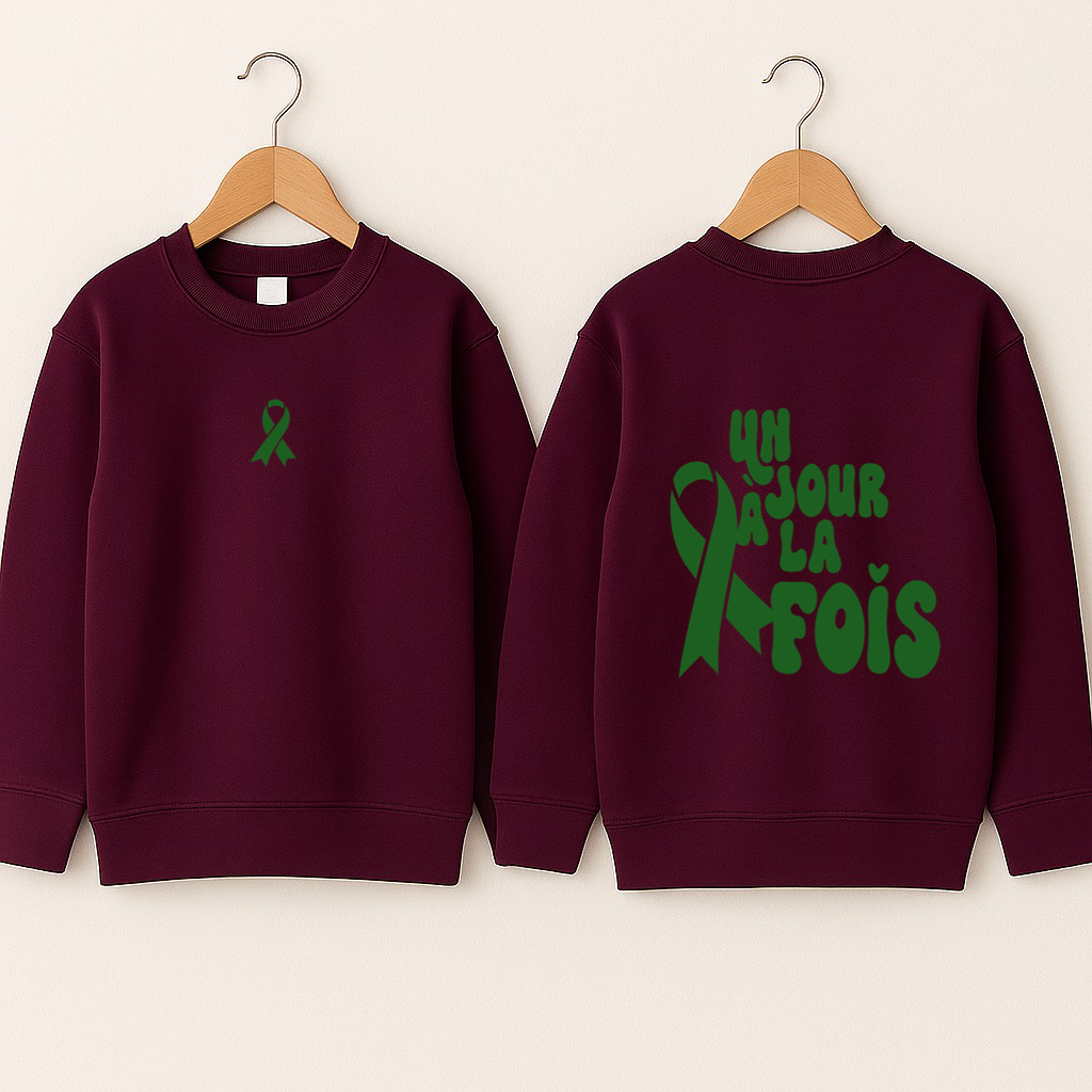 Crewneck enfant «Un jour à la fois»