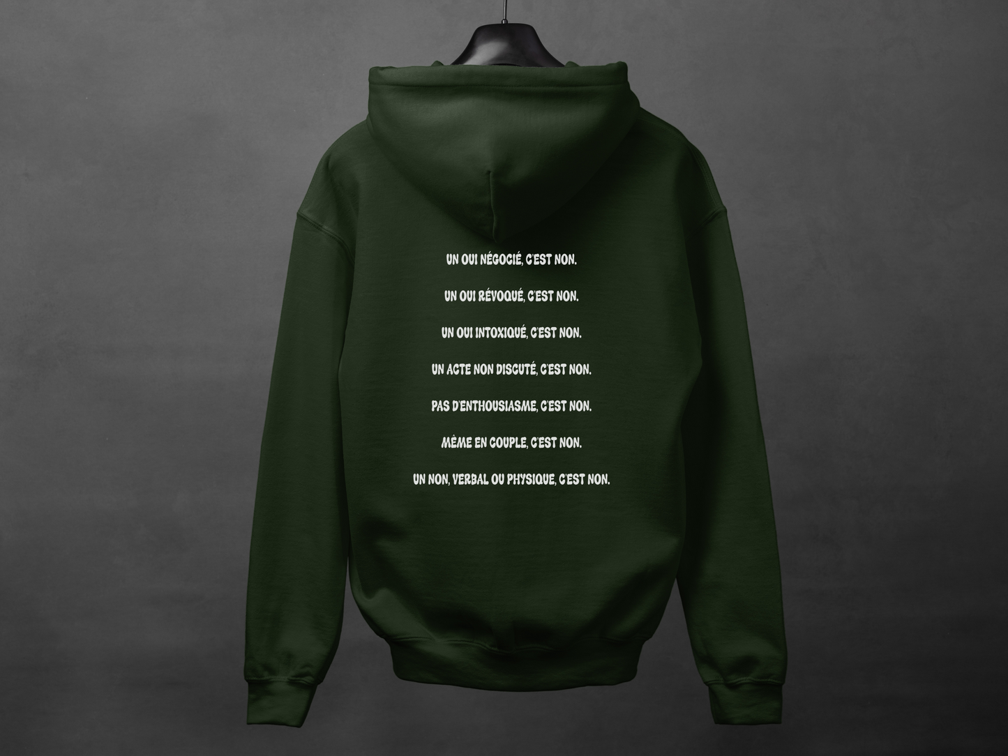 Hoodie unisexe «Non, c'est non»