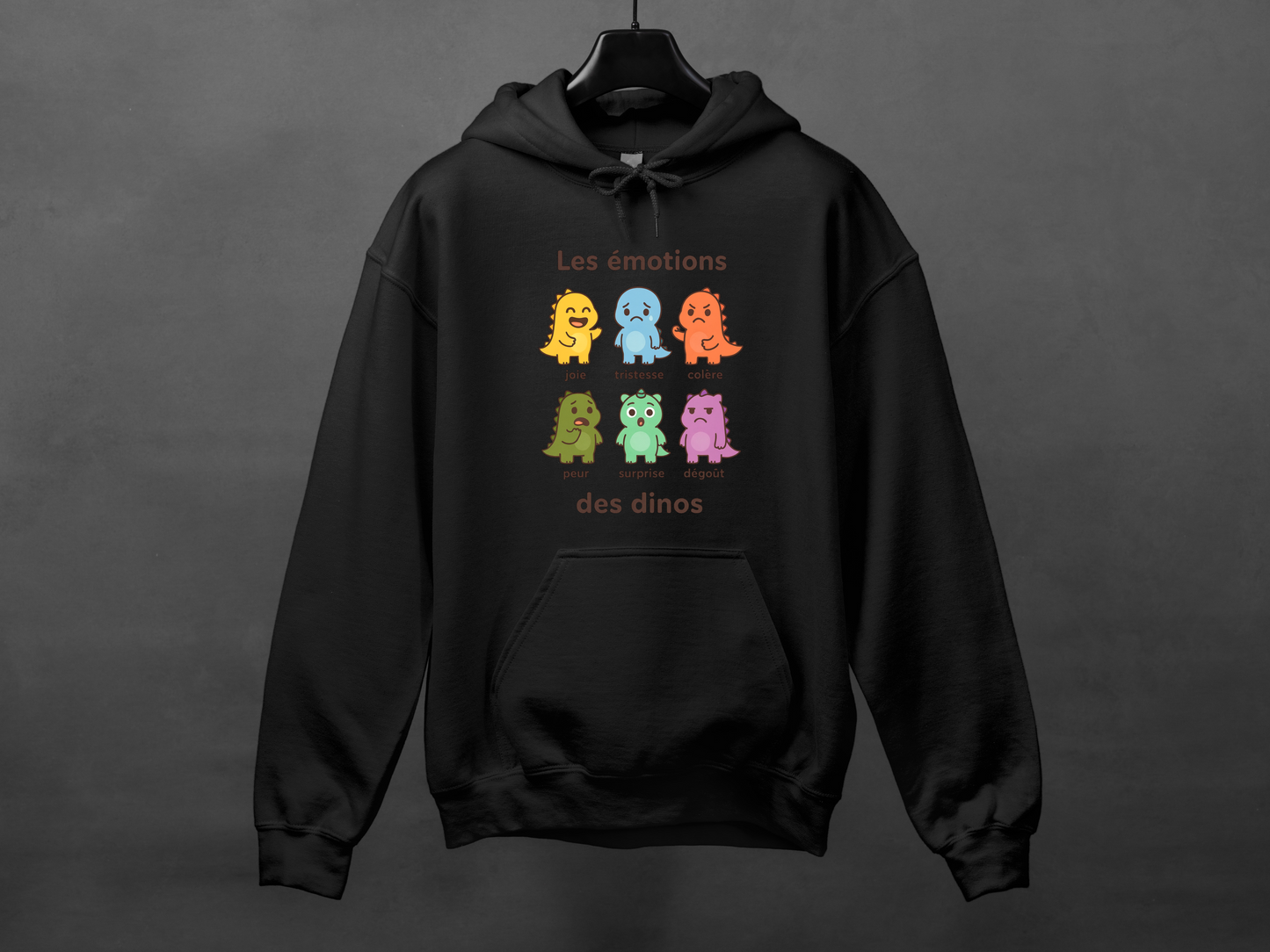 Hoodie unisexe «Émotions dinos»