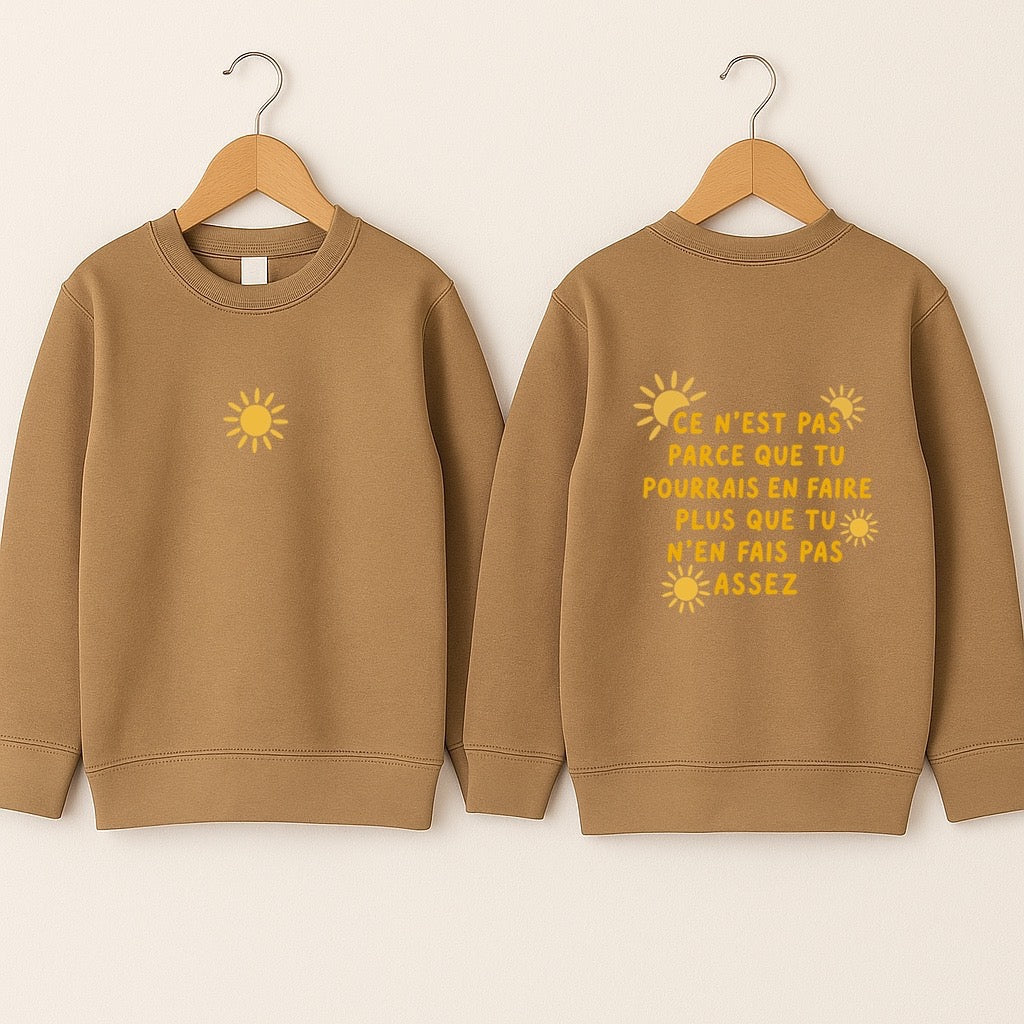 Crewneck bébé «Suffisant»