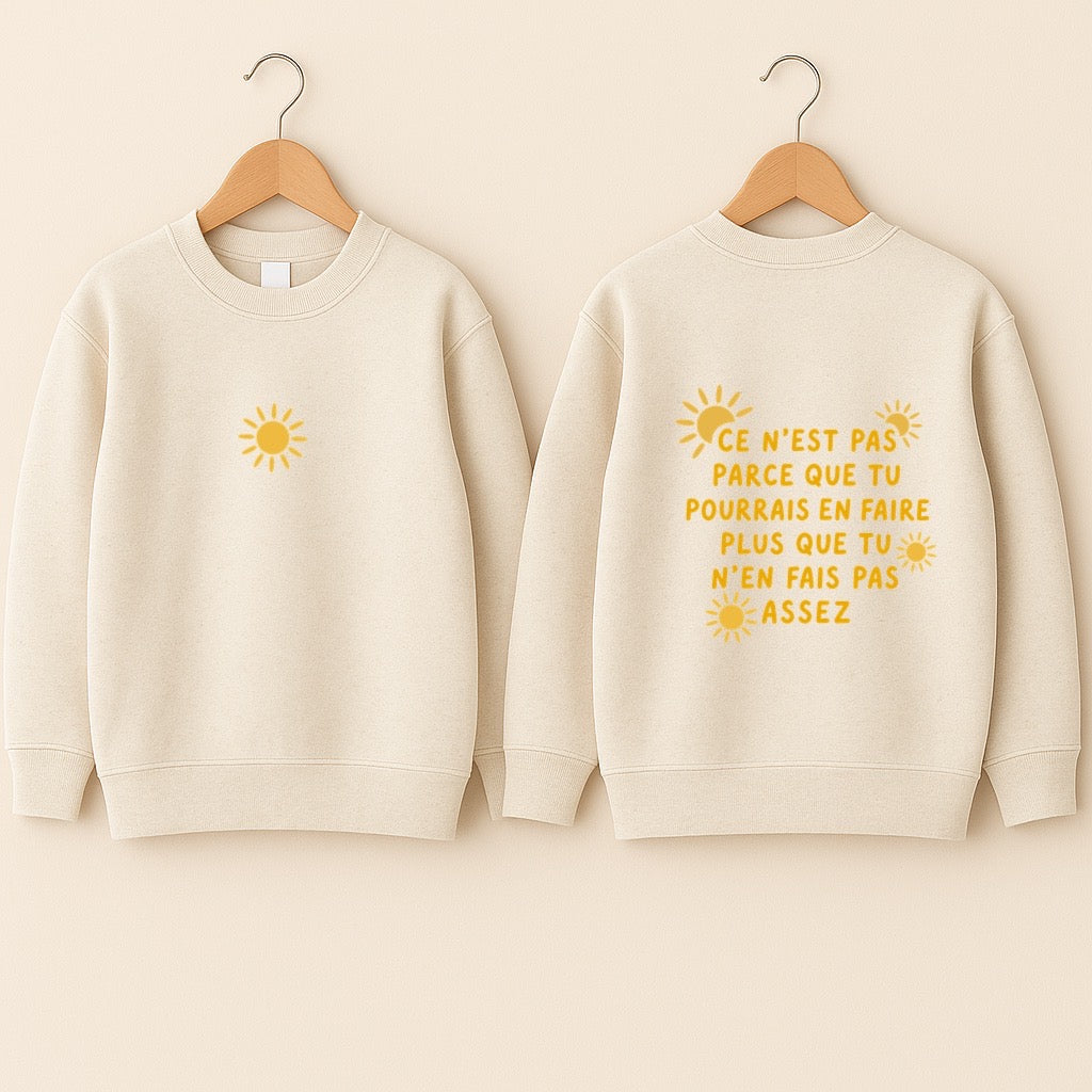 Crewneck bébé «Suffisant»