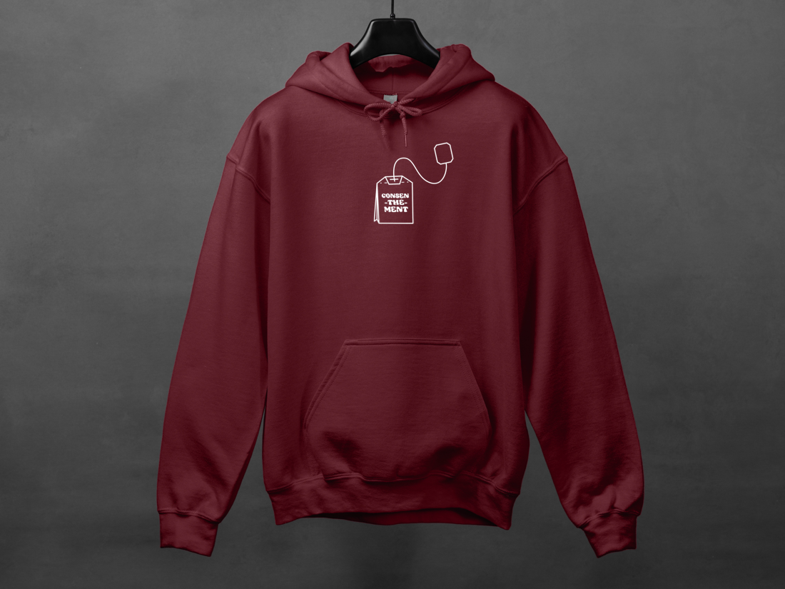 Hoodie unisexe «Consen-thé-ment»