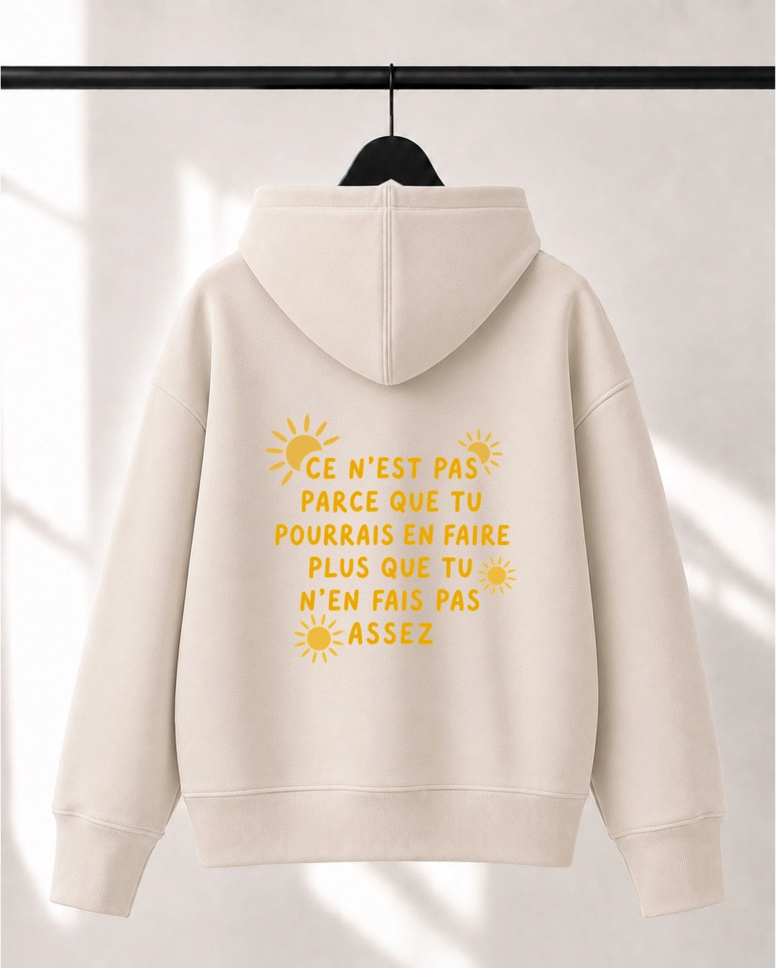 Hoodie Lusso unisexe «Suffisant»