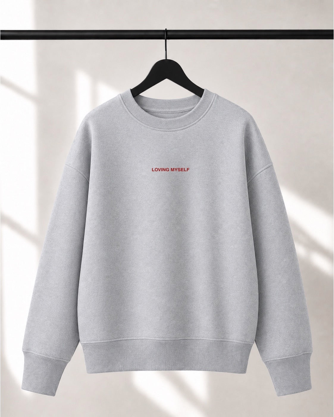 Crewneck Lusso unisexe «Loving myself to the core»