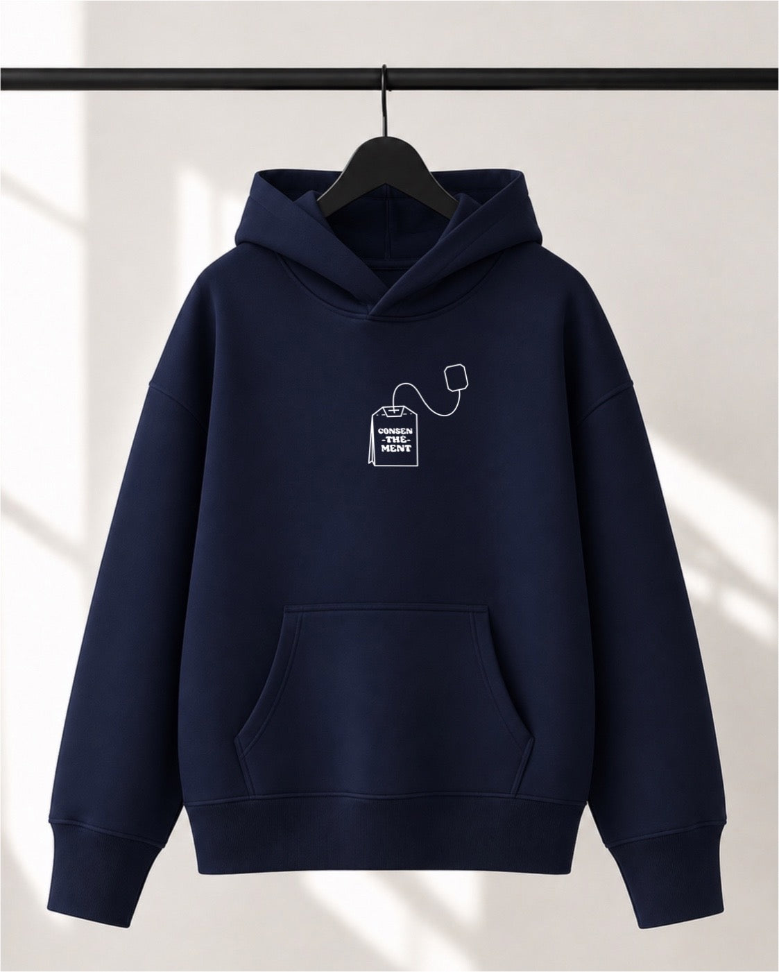 Hoodie Lusso unisexe «Consen-thé-ment»