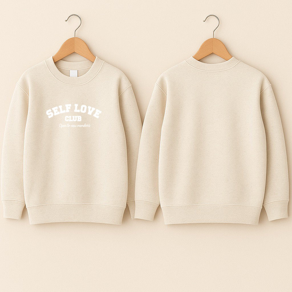 Crewneck bébé «Self love club»