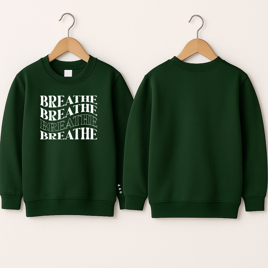 Crewneck enfant «Breathe»
