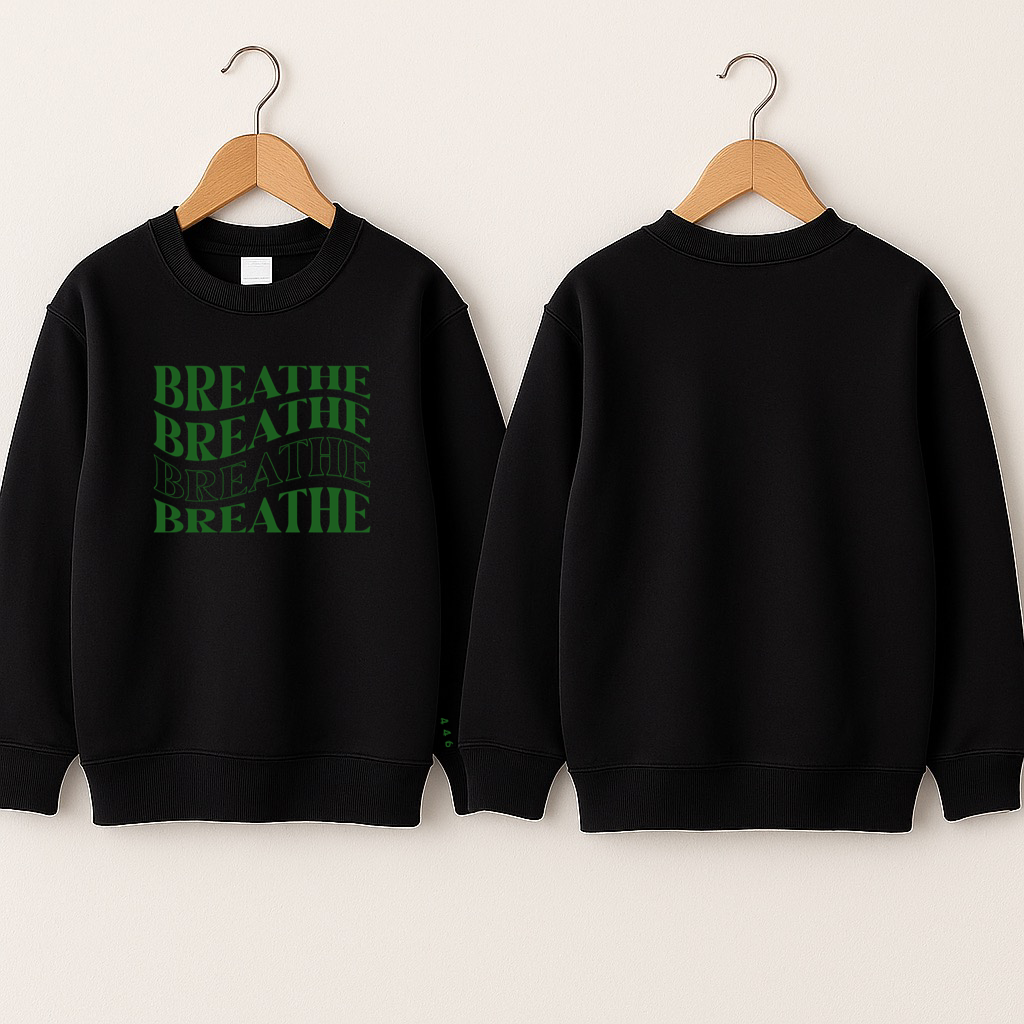 Crewneck enfant «Breathe»