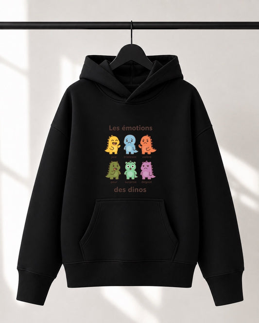 Hoodie Lusso unisexe «Les émotions des dinos»