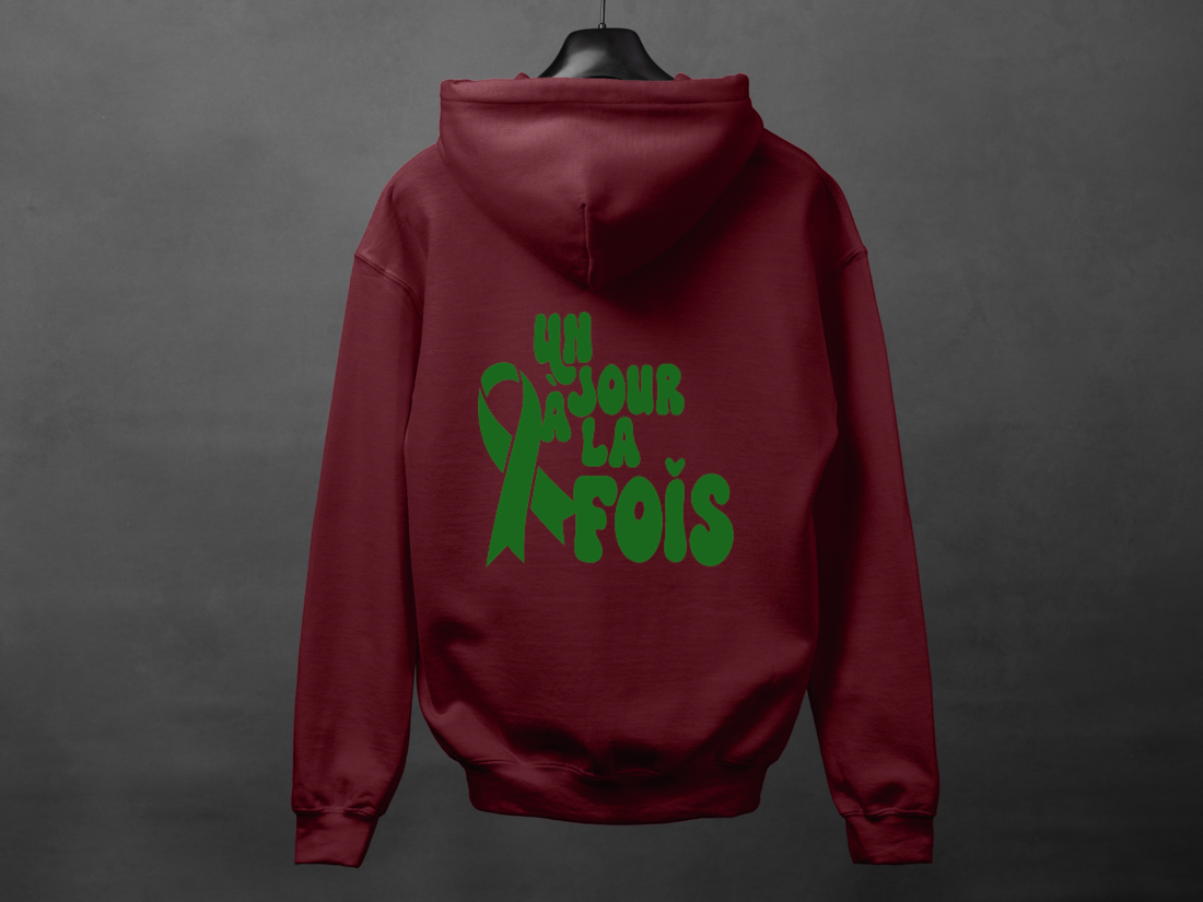 Hoodie unisexe «Un jour à la fois»