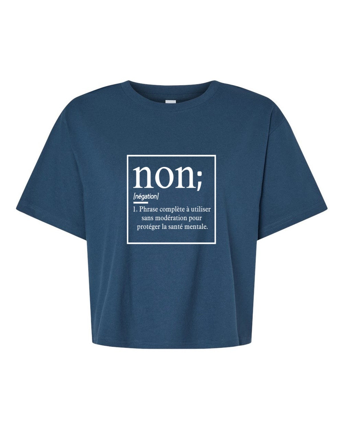 T-shirt court « Non est une phrase complète »