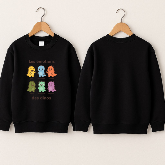 Crewneck enfant «émotions dinos»
