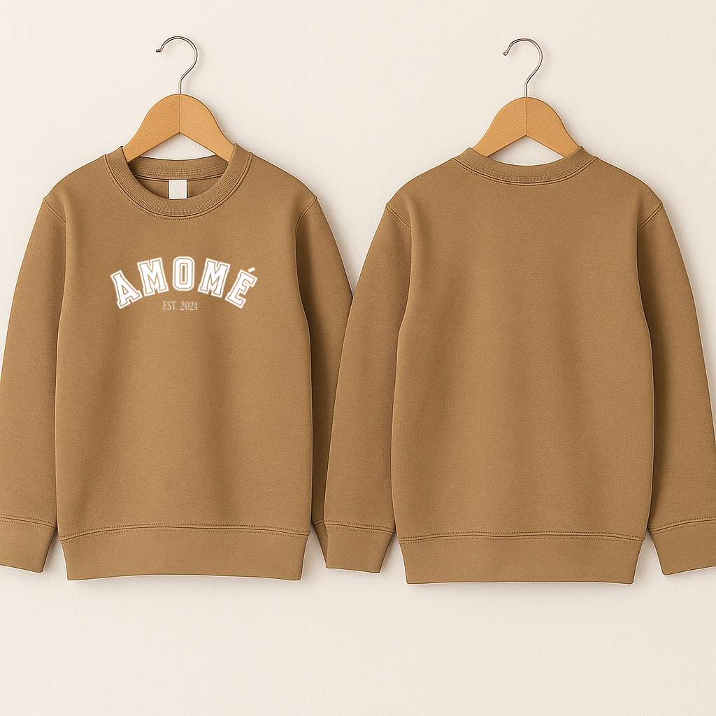 Crewneck bébé «Amomé EST. 2024»