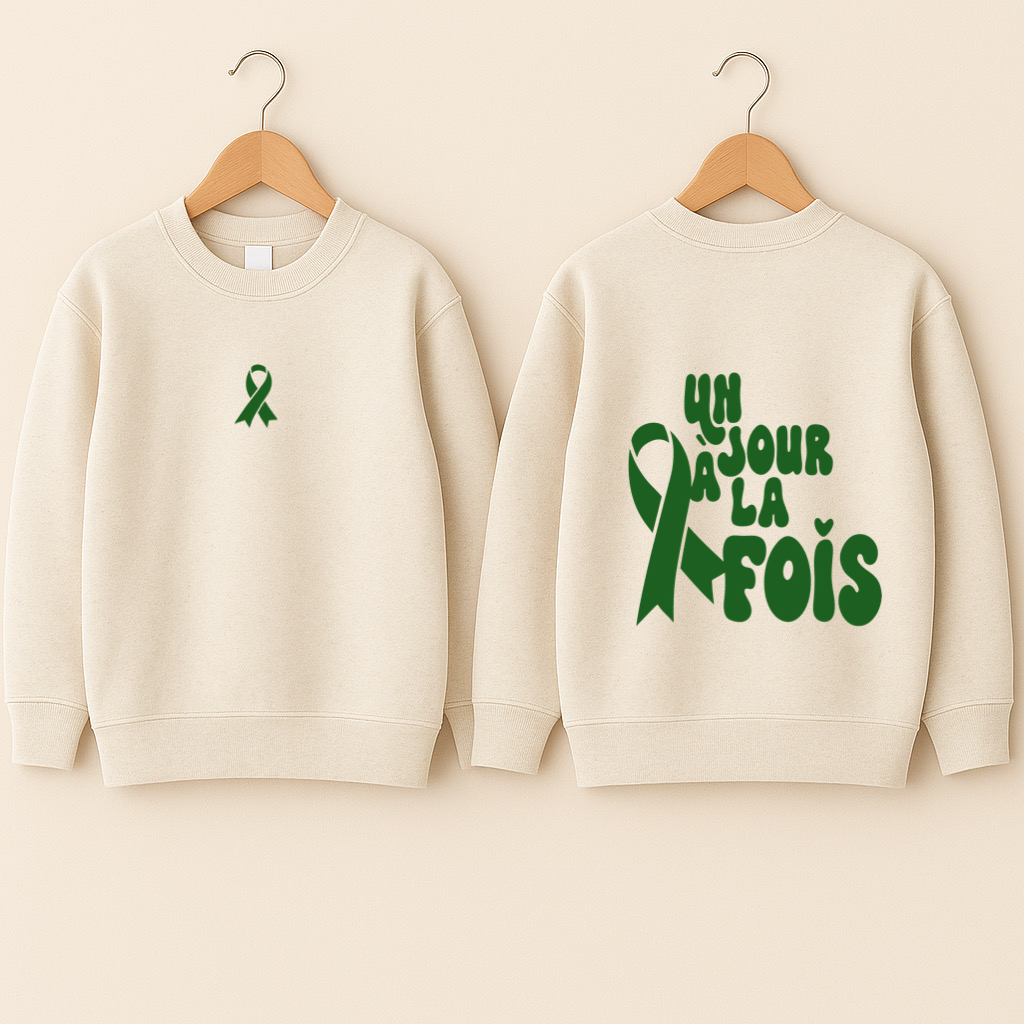 Crewneck bébé «Un jour à la fois»