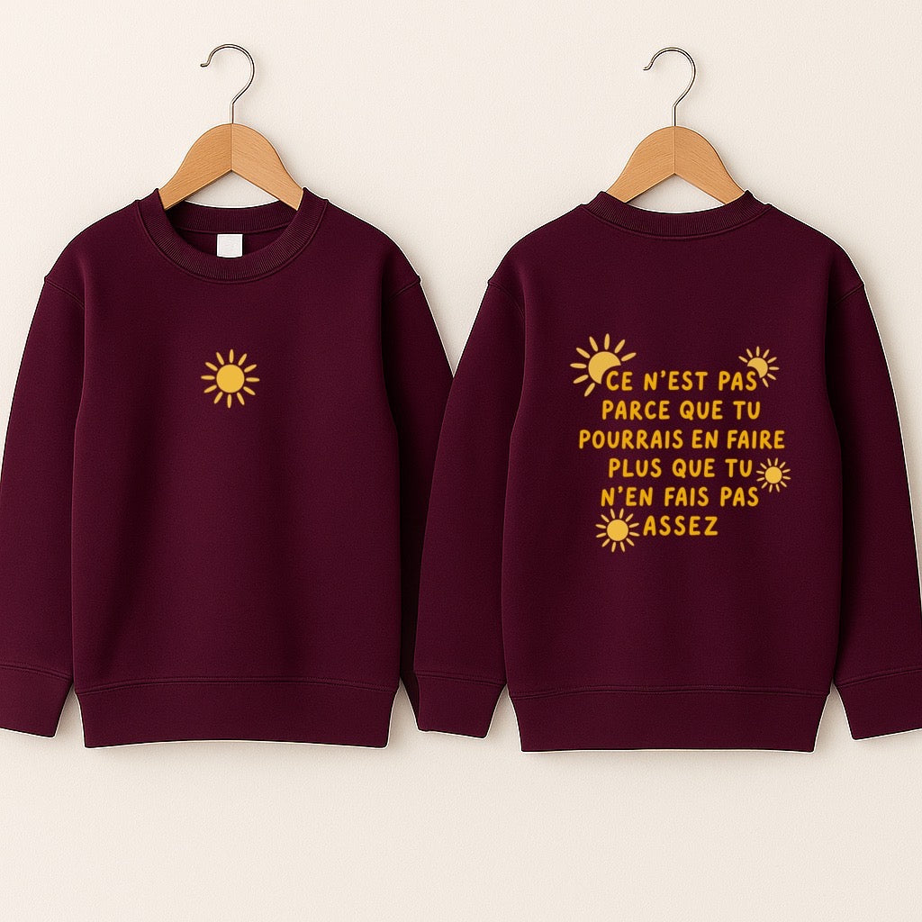 Crewneck enfant «Suffisant»