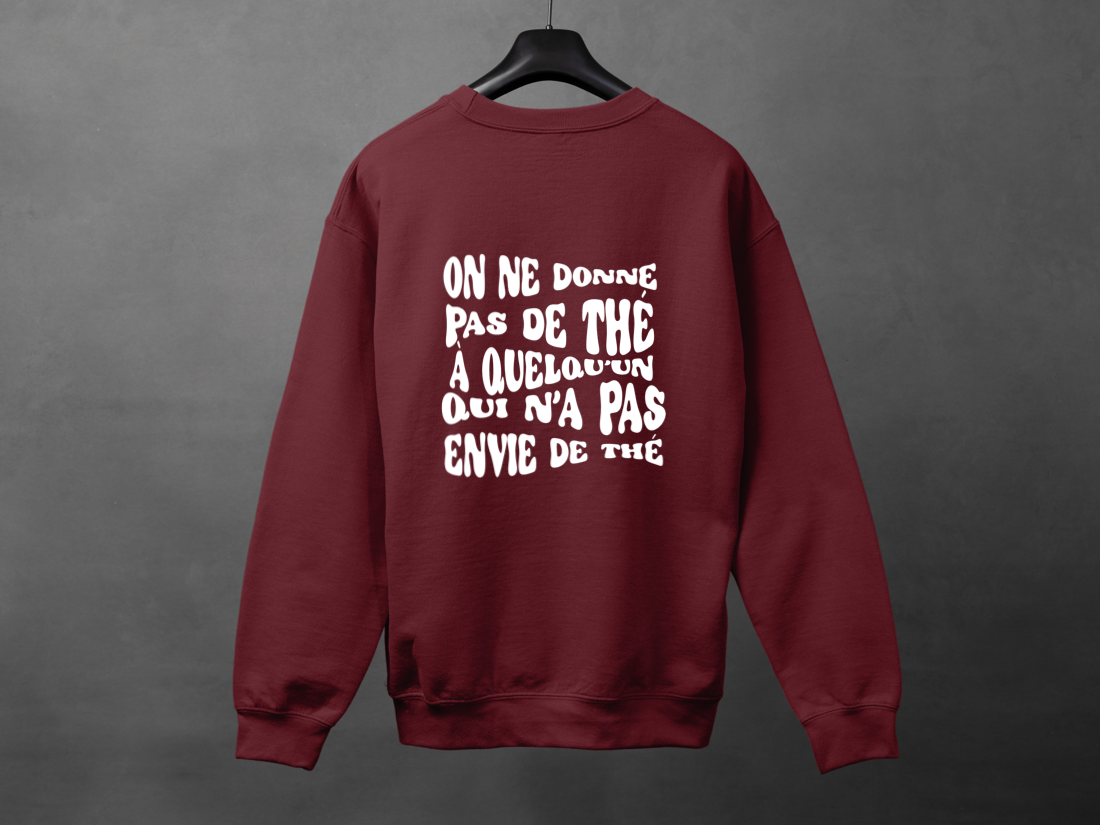Crewneck unisexe «Consen-thé-ment»