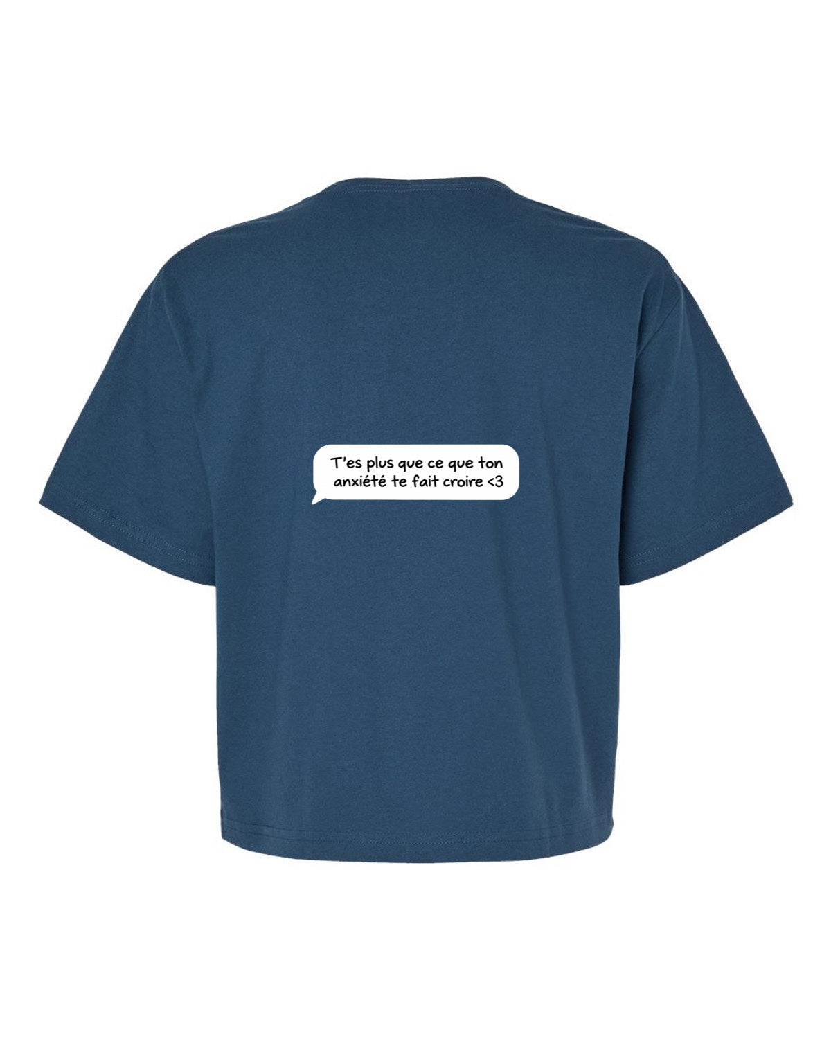 T-shirt court «Texto du cœur»