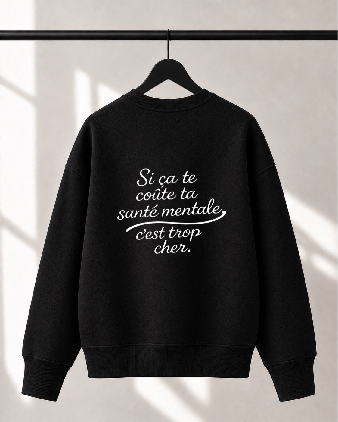 Crewneck Lusso unisexe «Santé mentale»