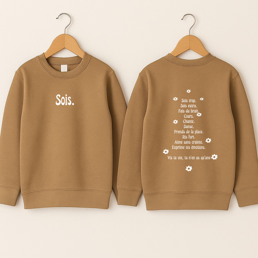 Crewneck bébé «Sois»