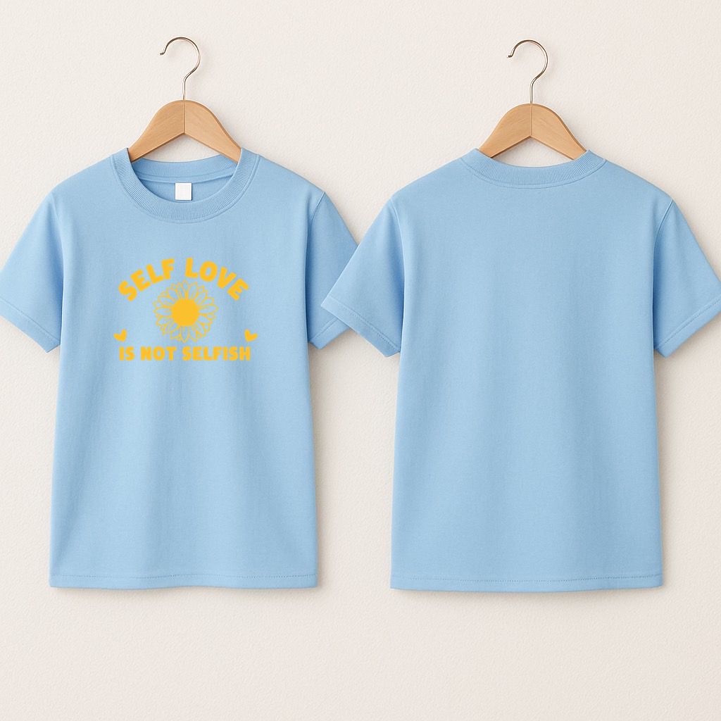 T-shirt bébé « Self love is not selfish »