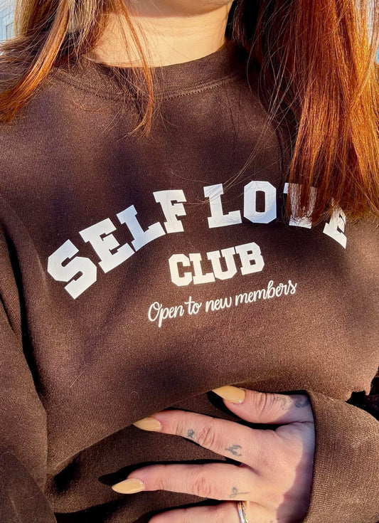 Crewneck unisexe «Self love club»