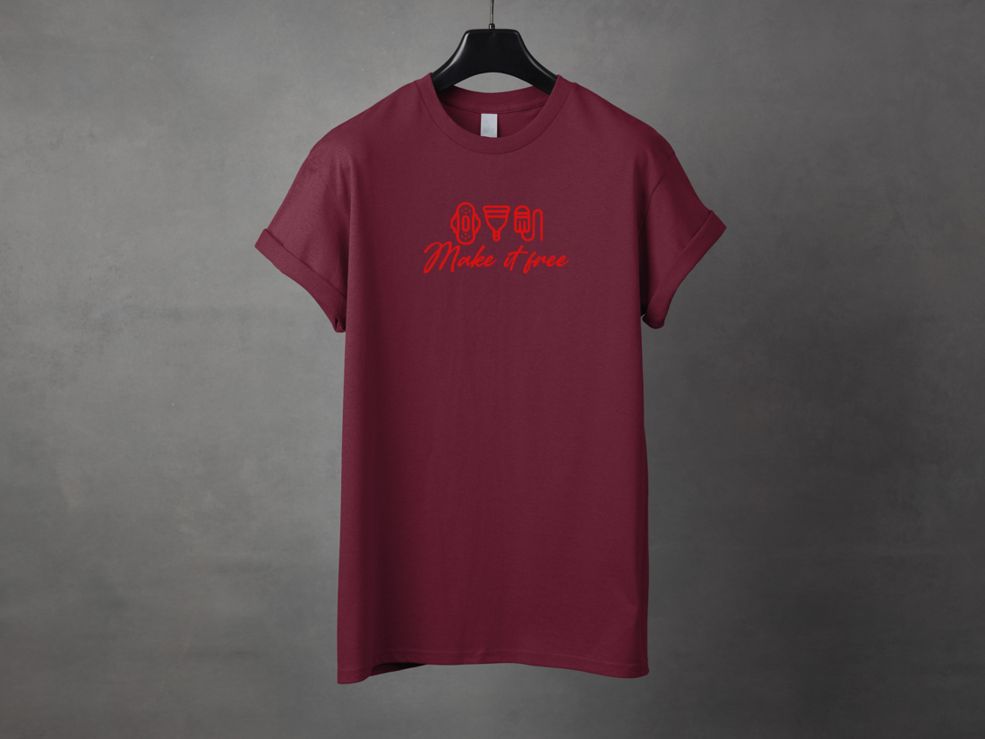 T-shirt unisexe «Make it free»